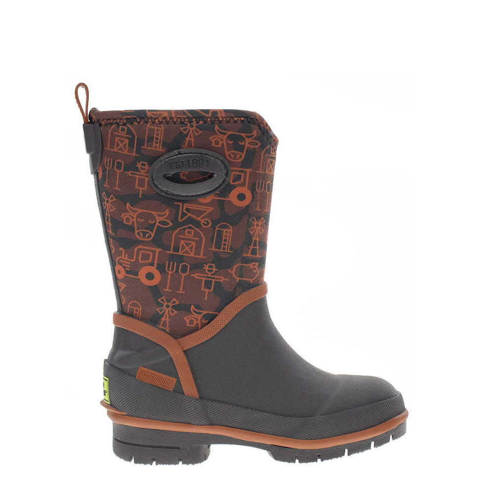 Western Chief Kid's Farm Camo Neoprene Mid Boot